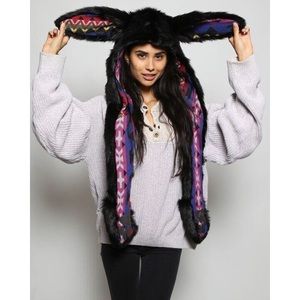 Black Bunny Spirit Hood